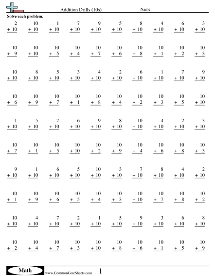 math drills worksheets free commoncoresheets