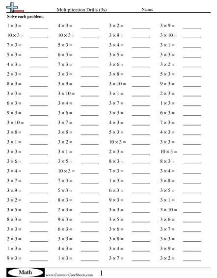 math drills worksheets free commoncoresheets