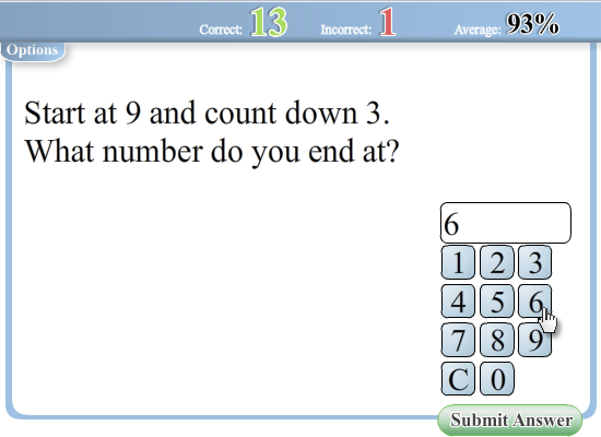 Counting Up and Down Worksheet -  worksheet