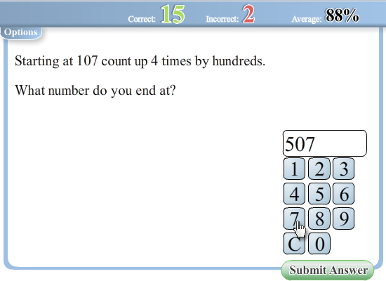 Counting By Fives, Tens and Hundreds Worksheet -  worksheet