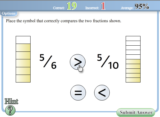 Comparing Fractions Worksheet -  worksheet