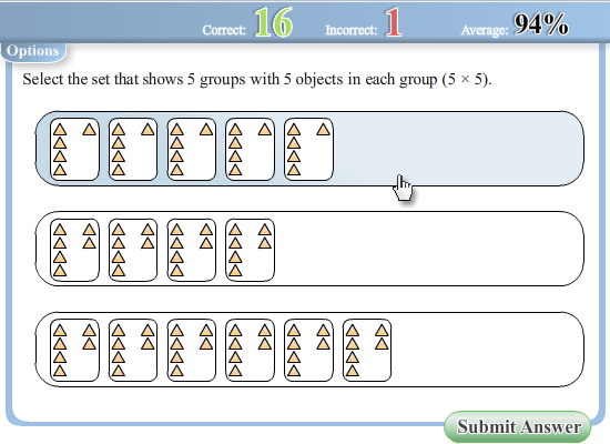 Visual Multiplication Worksheet -  worksheet