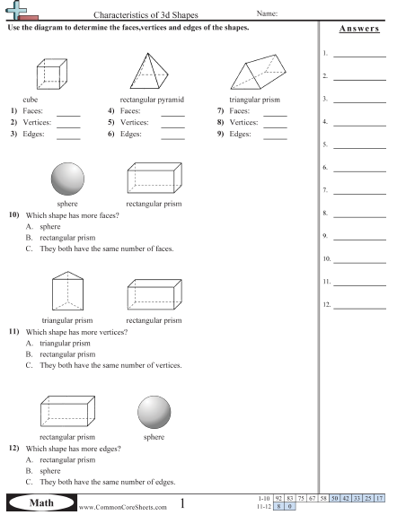 shapes worksheets free commoncoresheets