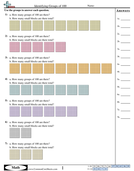 Value & Place Value Worksheets | Free - CommonCoreSheets